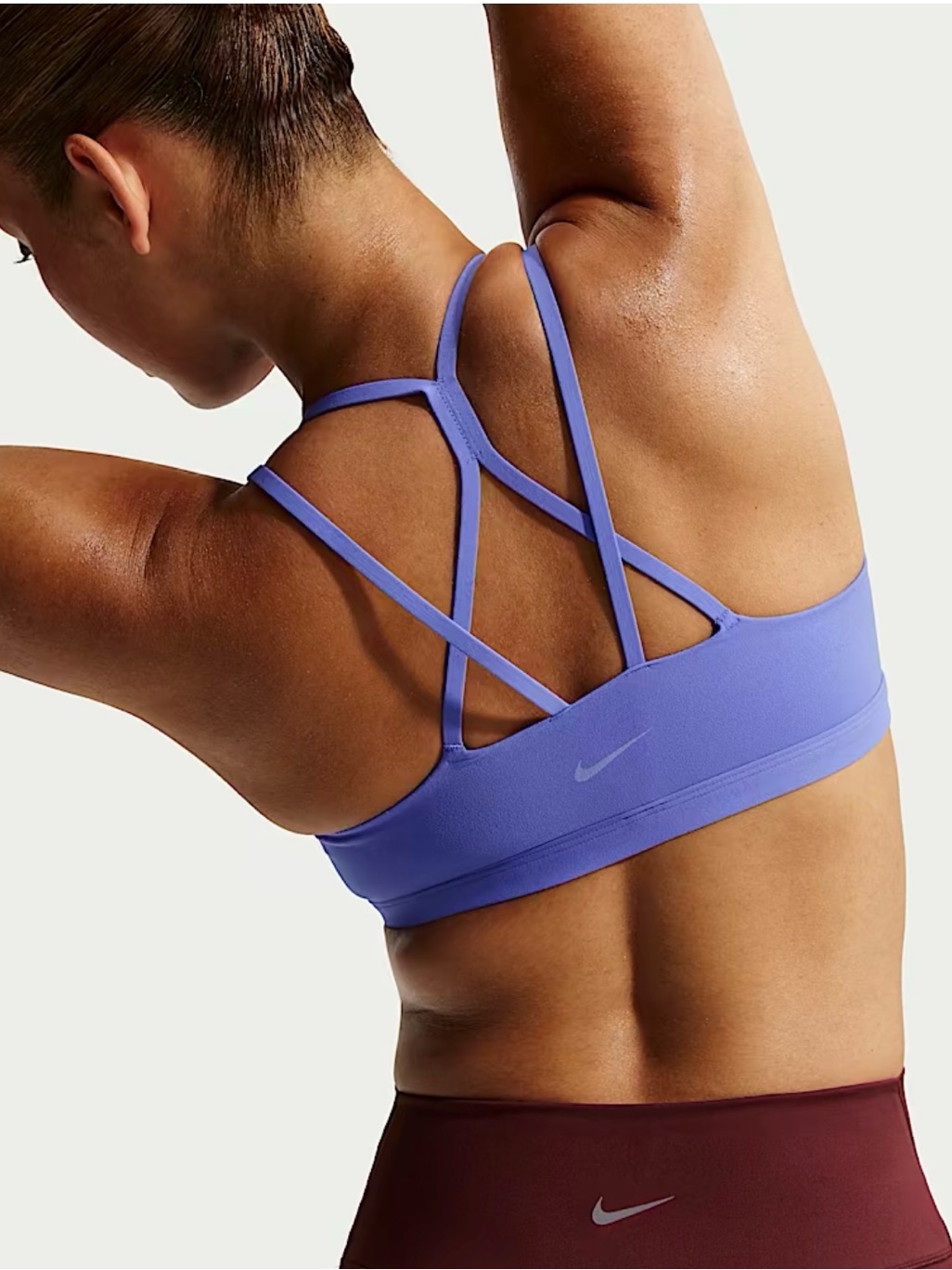 Nwt Nike Zenvy Sapphire/White Women's Light-Support Padded Sports Bra Size S